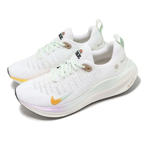 Nike Wmns ReactX Infinity Run 4 White Vapor Green Women Running Shoes Sz 6.5 - Picture 3 of 12